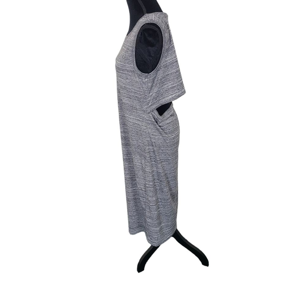 Fabletics Open Back Athletic Dress Gray Midi Tenniscore Athleisure Clean Girl  L - Picture 9 of 11